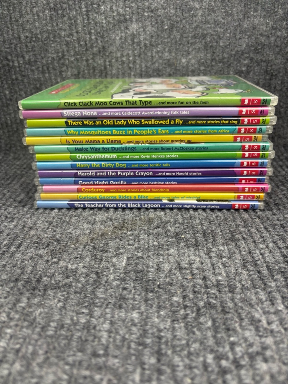 Scholastic Video Collection DVDs Children Storybook Lot of 13 DVDs